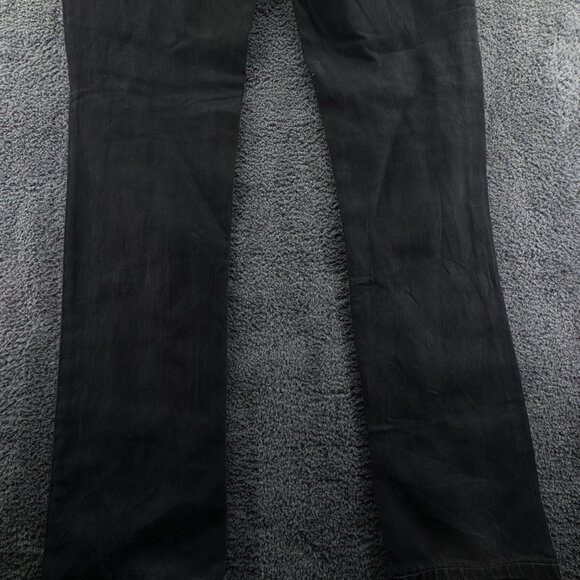 Nudie Jeans Off Beat Black Cotton Straight Cut Denim Button Fly Adult Men - Picture 14 of 16